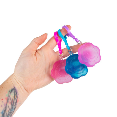 SCRUNCHEMS FLOWER POWER SUGAR KEYCHAIN