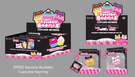 SCRUNCHEMS CUPCAKE KEYRING