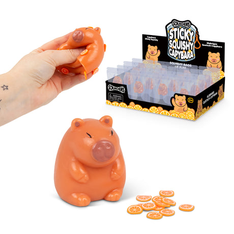 SCRUNCHEMS STICKY SQUISHY CAPYBARA