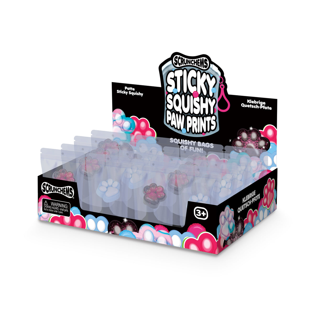 SCRUNCHEMS STICKY SQUISHY PAW PRINTS