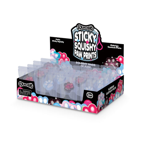 SCRUNCHEMS STICKY SQUISHY PAW PRINTS