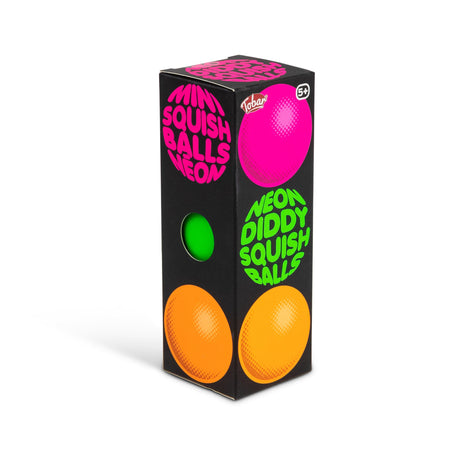 SCRUNCHEMS NEON DIDDY SQUISH BALLS - 3PK