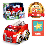 BB JUNIOR PUSH & GLOW FIRE TRUCK
