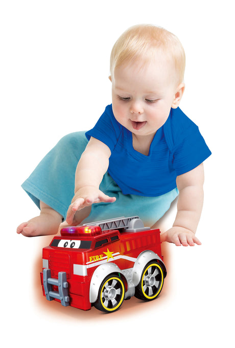 BB JUNIOR PUSH & GLOW FIRE TRUCK