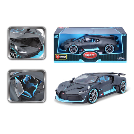 1:18 BUGATTI DIVO FLAT DARK GREY