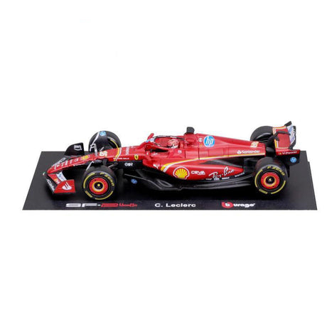 1:18 F1 2024 FERRARI SF-24 LECLERC WITH HELMET DELUXE HARD CASE
