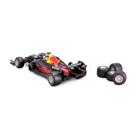 1:24 F1 RED BULL TOY TYRE CHANGING RACING CAR (2021) VERSTAPPEN PLAYSET
