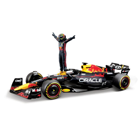 1:24 F1 RED BULL RACING RB19 2023 WITH DRIVER FIGURE VERSTAPPEN