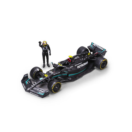 1:24 F1 MB W14 2023 WITH DRIVER FIGURE HAMILTON