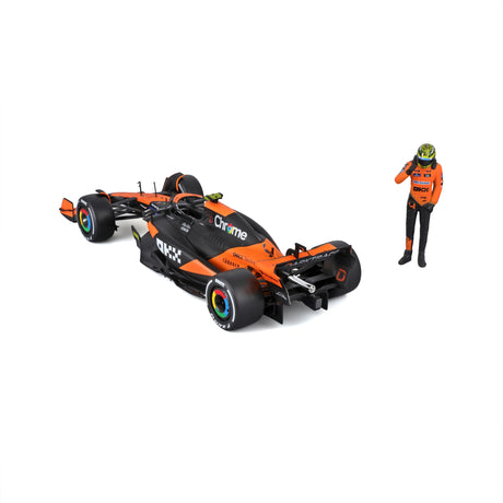 1:24 F1 MCLAREN MCL38 2024 WITH DRIVER FIGURE NORRIS