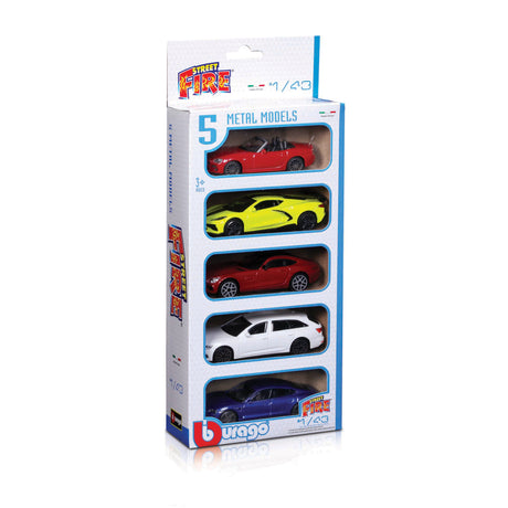 1:43 STREET FIRE 5 PIECE VEHICLE PACK