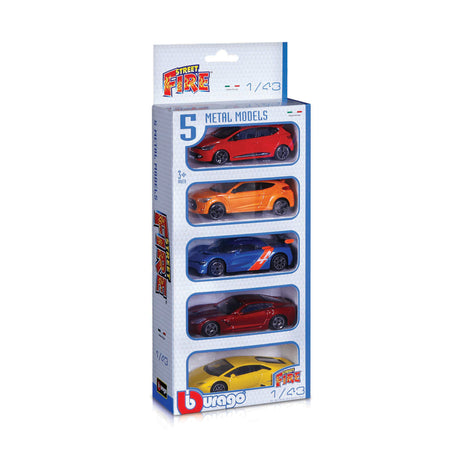 1:43 STREET FIRE 5 PIECE VEHICLE PACK