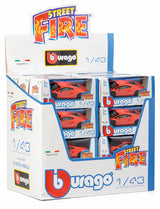 1:43 STREET FIRE LAMBORGHINI ASSORTMENT DISPENSER