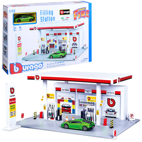 1:43 STREET FIRE FILLING STATION GARAGE