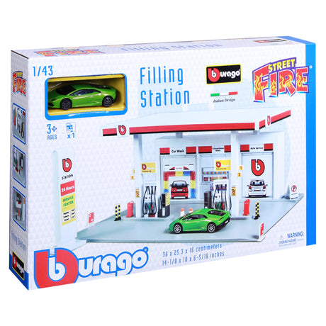 1:43 STREET FIRE FILLING STATION GARAGE
