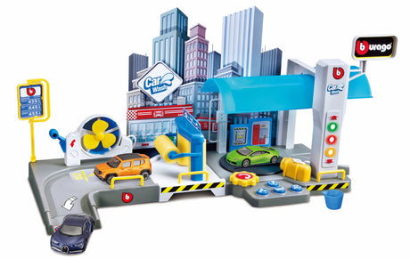 1:43 STREET FIRE CAR WASH PLAYSET GARAGE