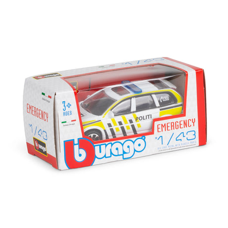 1:43 STREET FIRE NORWEGIAN POLICE CAR