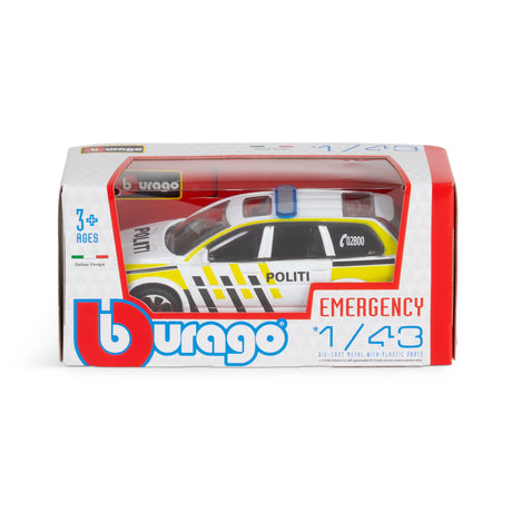 1:43 STREET FIRE NORWEGIAN POLICE CAR