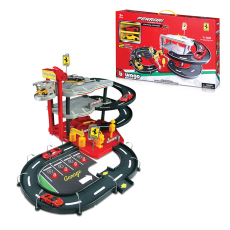 1:43 FERRARI PARKING GARAGE, INCL. 2 CARS