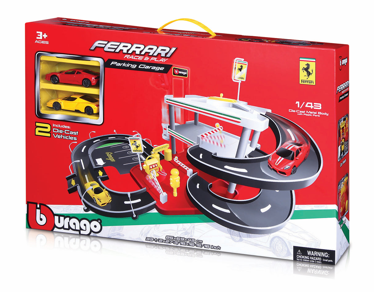 1:43 FERRARI PARKING GARAGE, INCL. 2 CARS