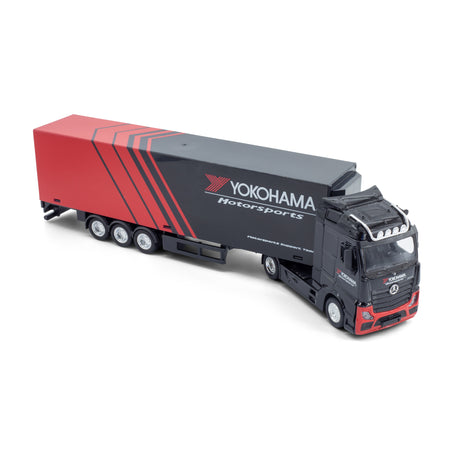 1:43 STREET FIRE HAULERS WITH TRAILER - M-B ACTROS GIGASPACE YOKOHAMA