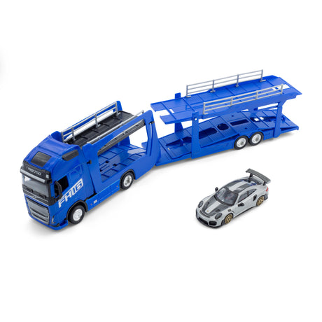 1:43 STREET FIRE MULTICAR CARRIER-VOLVO FH16 GLOBETROTTER 750 XXL (BLUE)