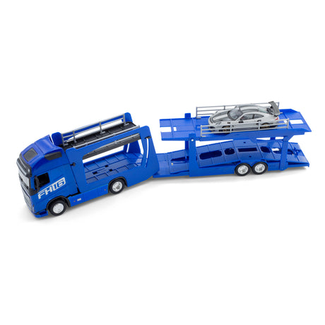 1:43 STREET FIRE MULTICAR CARRIER-VOLVO FH16 GLOBETROTTER 750 XXL (BLUE)