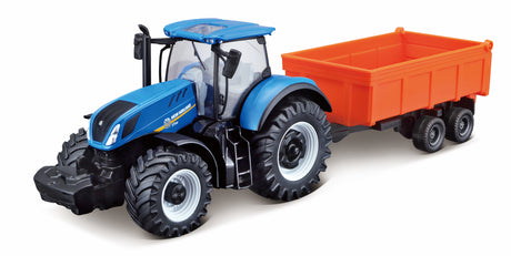 10CM NEW HOLLAND T7.315 TRACTOR WITH TIPPING TRAILER