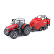 10CM MASSEY FERGUSSON 8740S TRACTOR WITH BALER LIFTER
