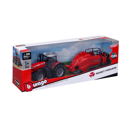 10CM MASSEY FERGUSSON 8740S TRACTOR WITH BALER LIFTER