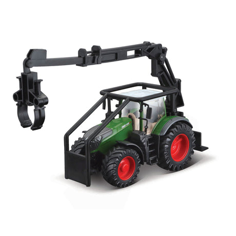10CM FENDT 1050 VARIO TRACTOR WITH FRONT LOADER LOG LOADER AND 3 LOGS