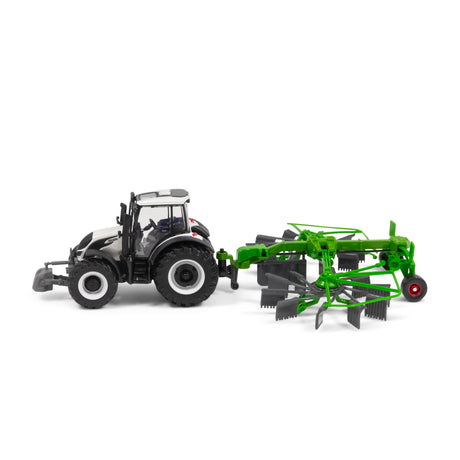 10CM VALTRA M2\Q TRACTOR WITH WHIRL RAKE