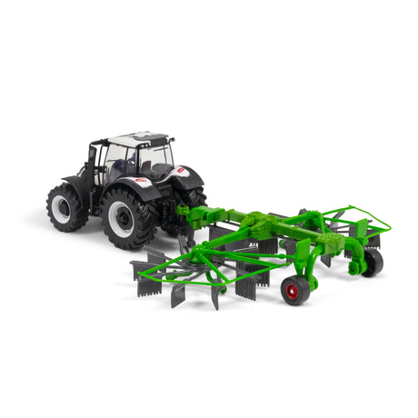 10CM VALTRA M2\Q TRACTOR WITH WHIRL RAKE