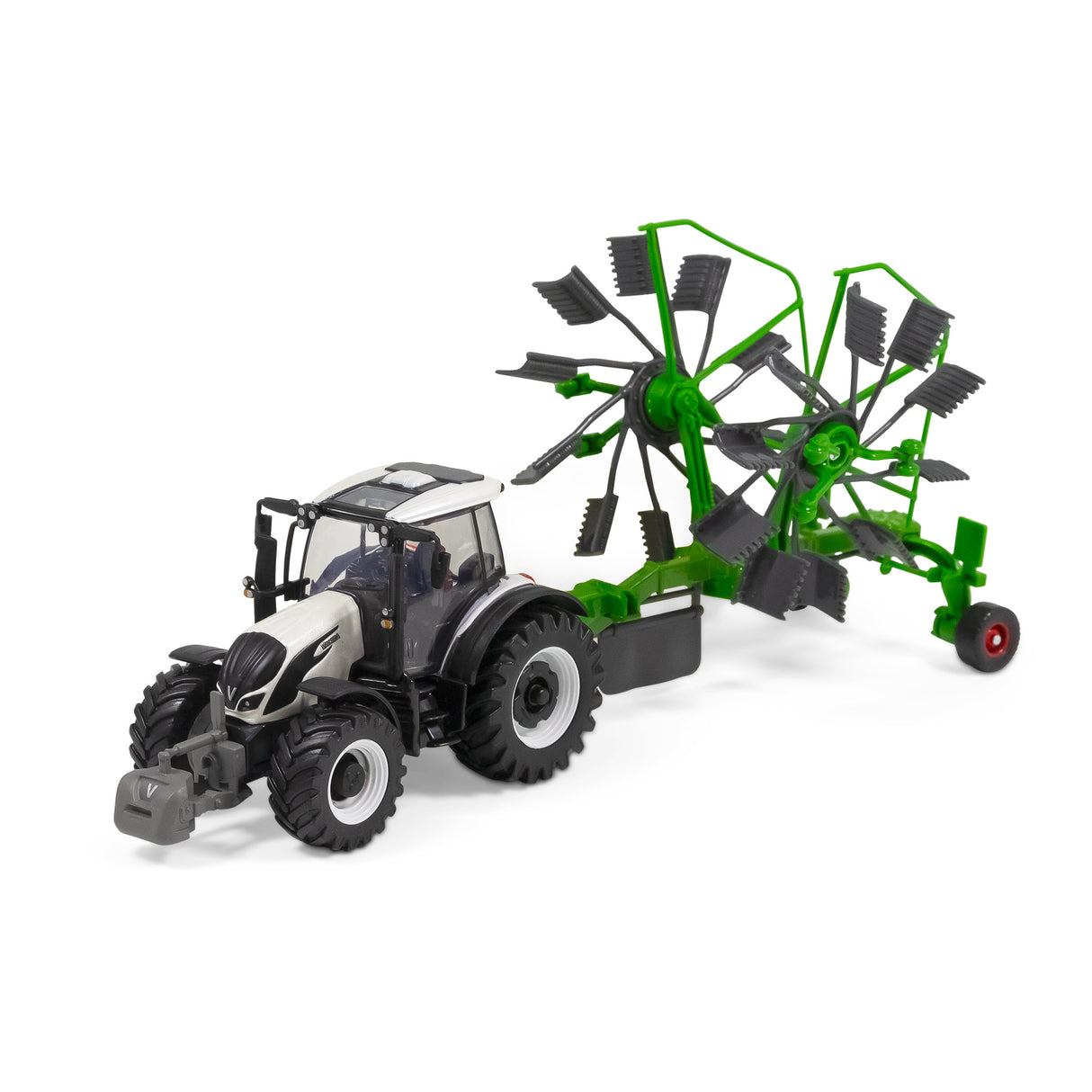 10CM VALTRA M2\Q TRACTOR WITH WHIRL RAKE