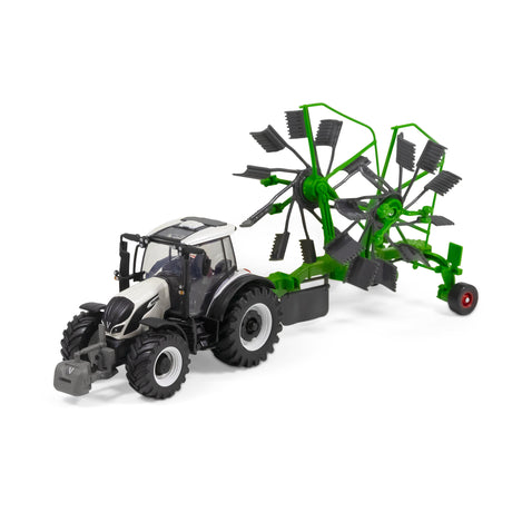 10CM VALTRA M2\Q TRACTOR WITH WHIRL RAKE