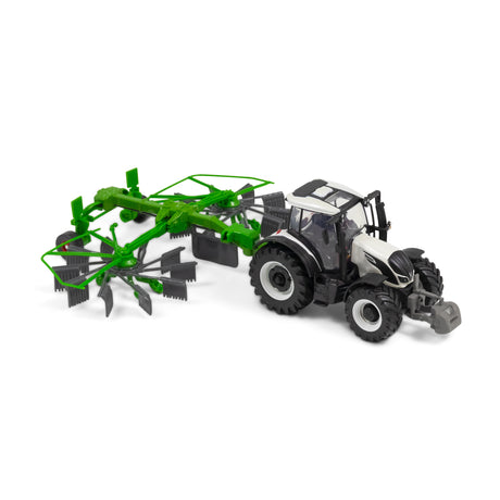 10CM VALTRA M2\Q TRACTOR WITH WHIRL RAKE