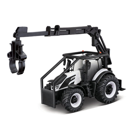 10CM VALTRA M2\Q TRACTOR WITH FRONT LOADER LOG LOADER AND 3 LOGS