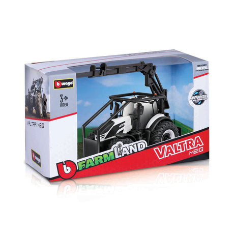 10CM VALTRA M2\Q TRACTOR WITH FRONT LOADER LOG LOADER AND 3 LOGS