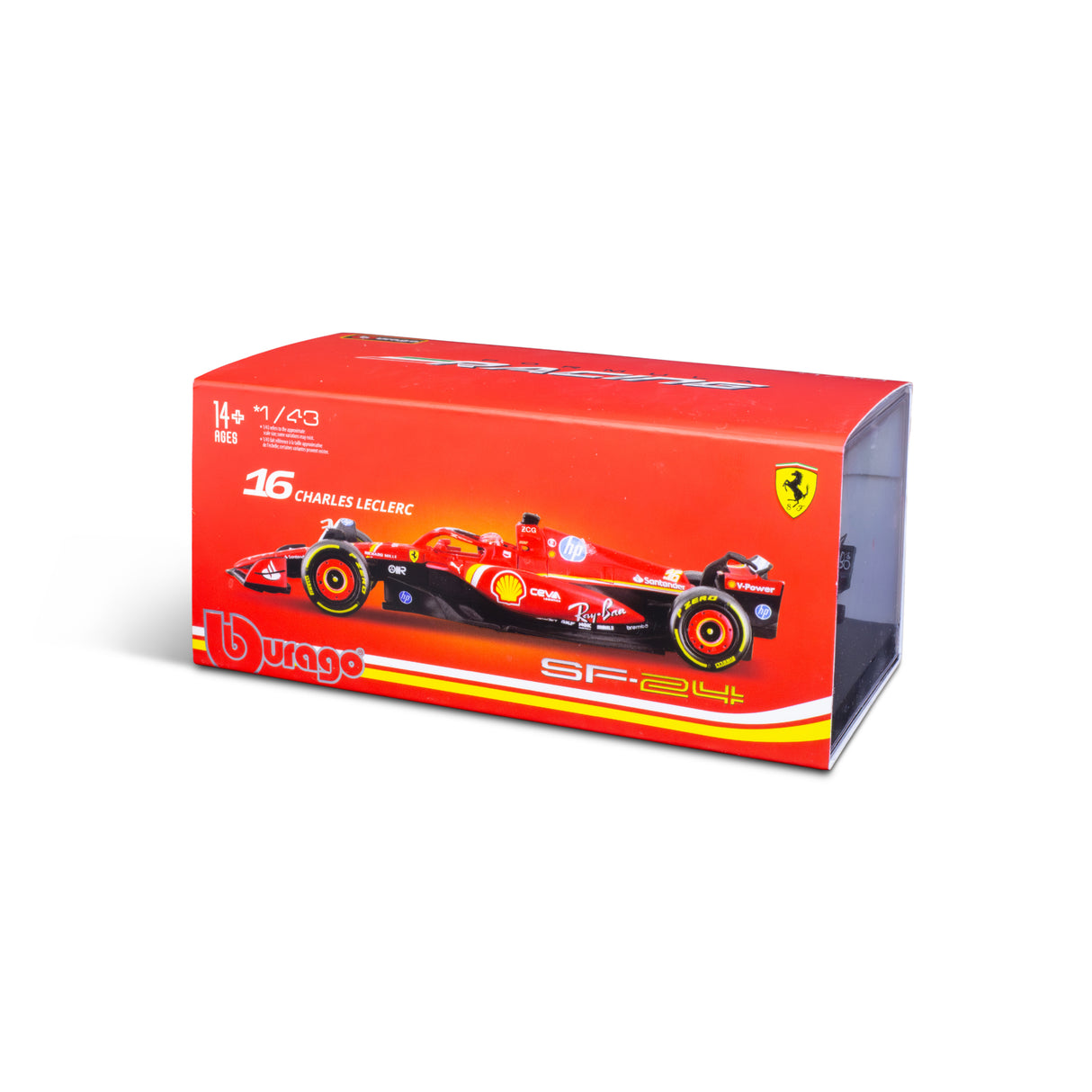 1:43 F1 2024 FERRARI SF-24 WITH HELMET LECLERC