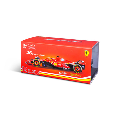 1:43 F1 2024 FERRARI SF-24 WITH HELMET LECLERC