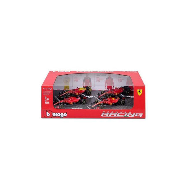 1:43 F1 FERRARI 4PK CHARLES LECLERC HIGHLIGHTS SET