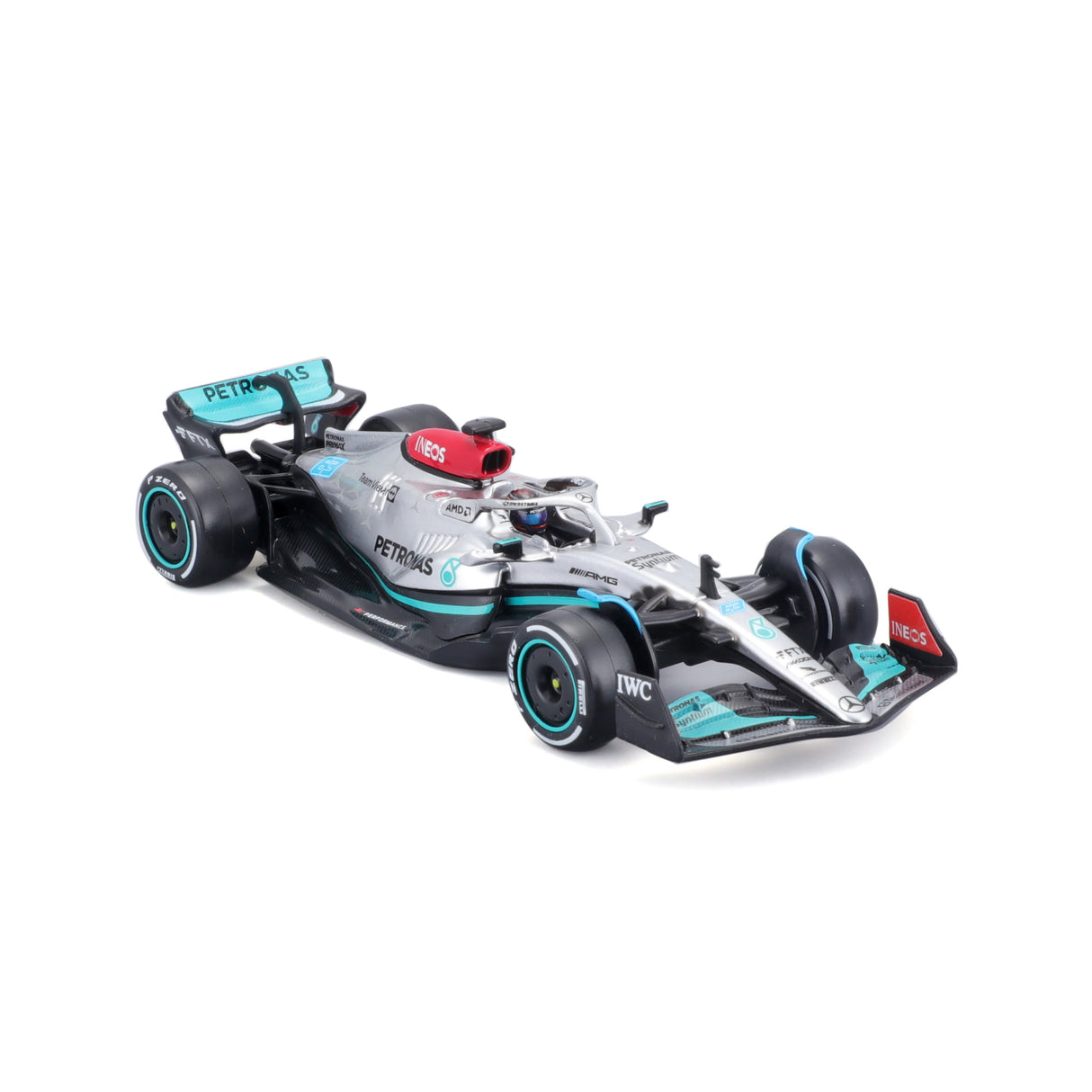 1:43 F1 MB W13 E PERFORMANCE 2022 WITH HELMET RUSSELL