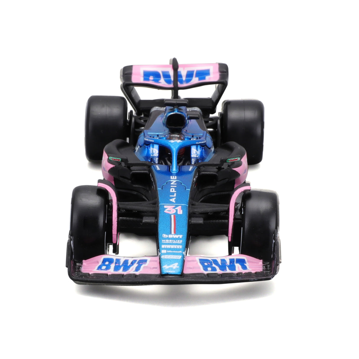 1:43 F1 BWT ALPINE F1 TEAM A523 2023 WITH HELMET OCON