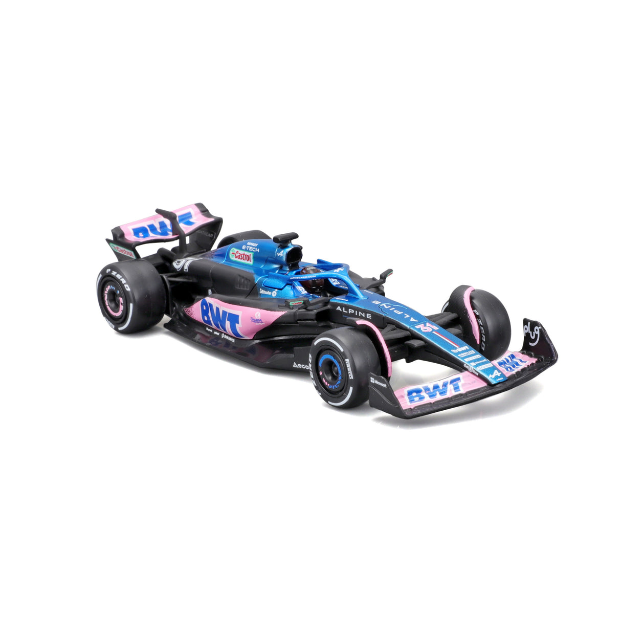 1:43 F1 BWT ALPINE F1 TEAM A523 2023 WITH HELMET OCON