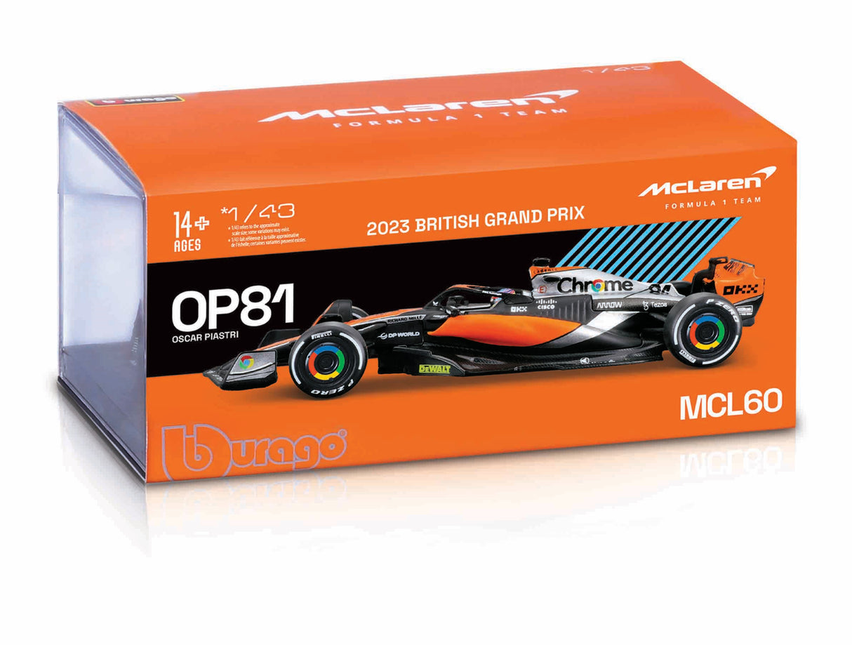 1:43 F1 MCLAREN MCL60 2023 WITH HELMET PIASTRI