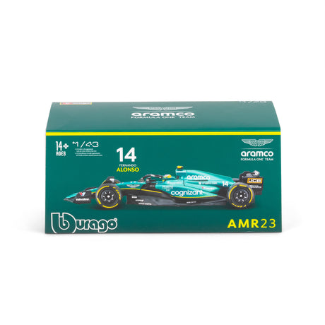 1:43 F1 ASTON MARTIN 2023 AMR23 WITH HELMET ALONSO