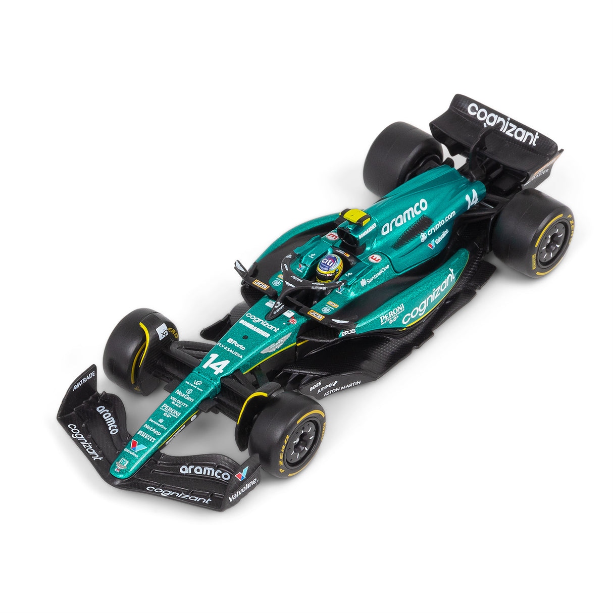 1:43 F1 ASTON MARTIN 2023 AMR23 WITH HELMET ALONSO