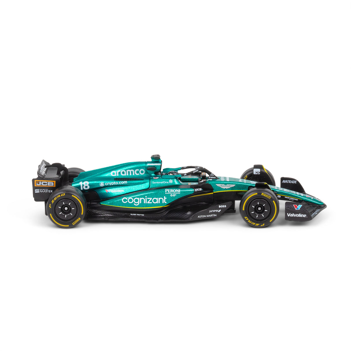 1:43 F1 ASTON MARTIN 2023 AMR23 WITH HELMET STROLL