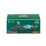 1:43 F1 ASTON MARTIN 2023 AMR23 WITH HELMET STROLL