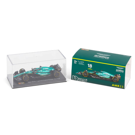 1:43 F1 ASTON MARTIN 2023 AMR23 WITH HELMET STROLL